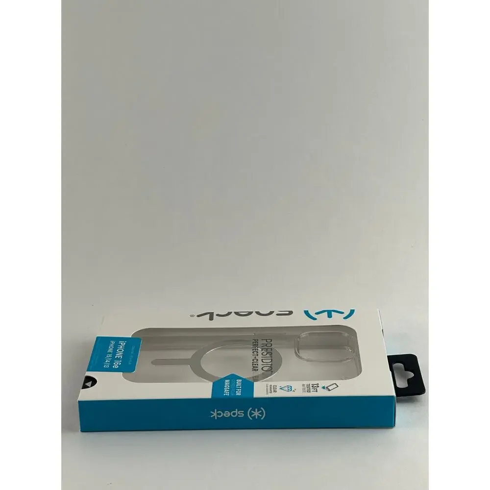 Speck Presidio Perfect-Clear iPhone 16e/15/14/13 MagSafe Case NWT MSRP: $55.00